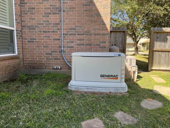 Generac standby generator installed by Texas Generators