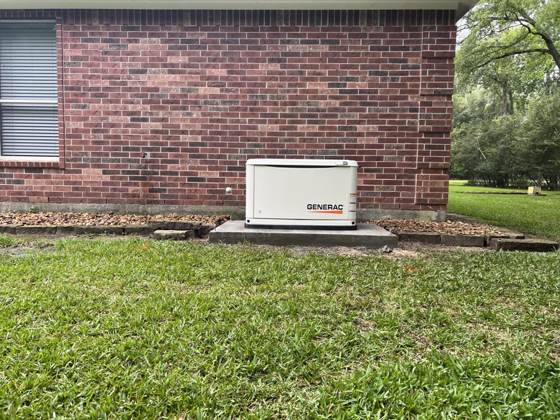 Generac standby generator installed by Texas Generators