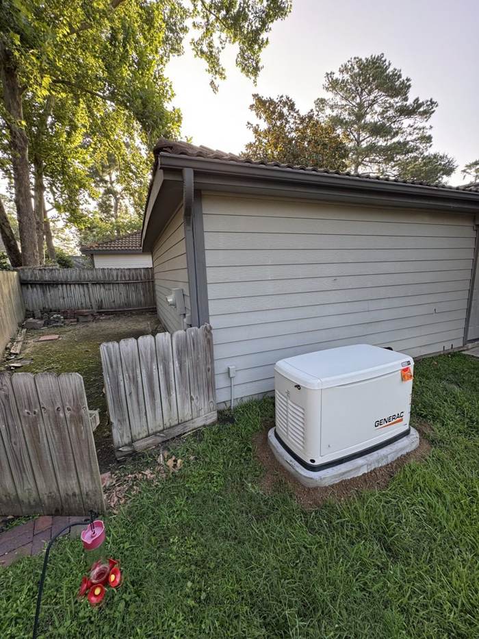 Generac standby generator installed by Texas Generators